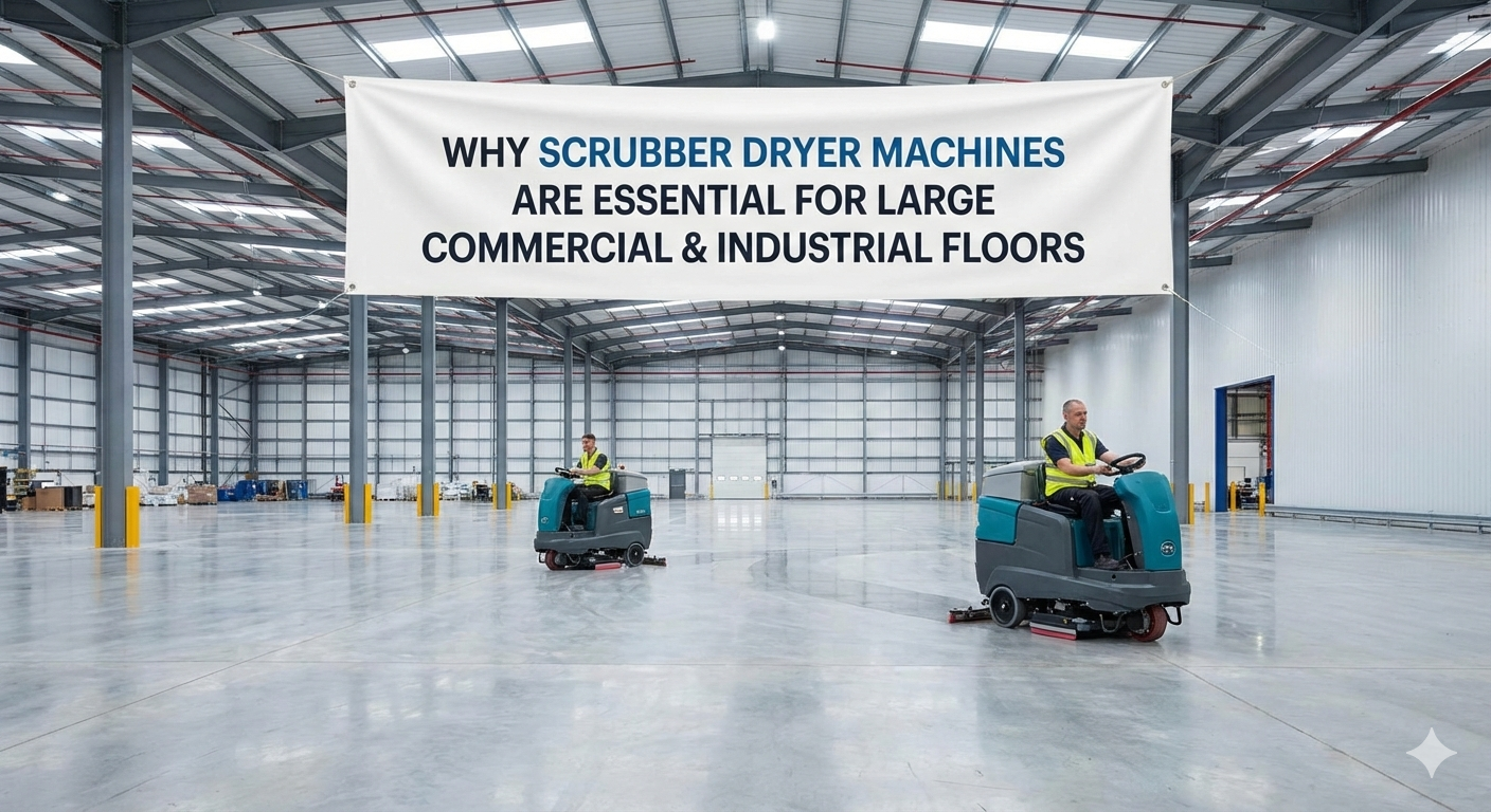 Why Scrubber Dryer Machines Are Essential for Large Commercial & Industrial Floors